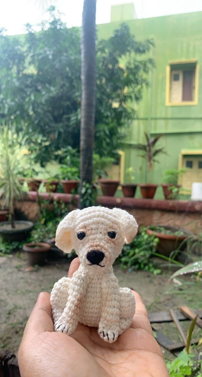 Cozy Canine Handcrafted Crochet Dog