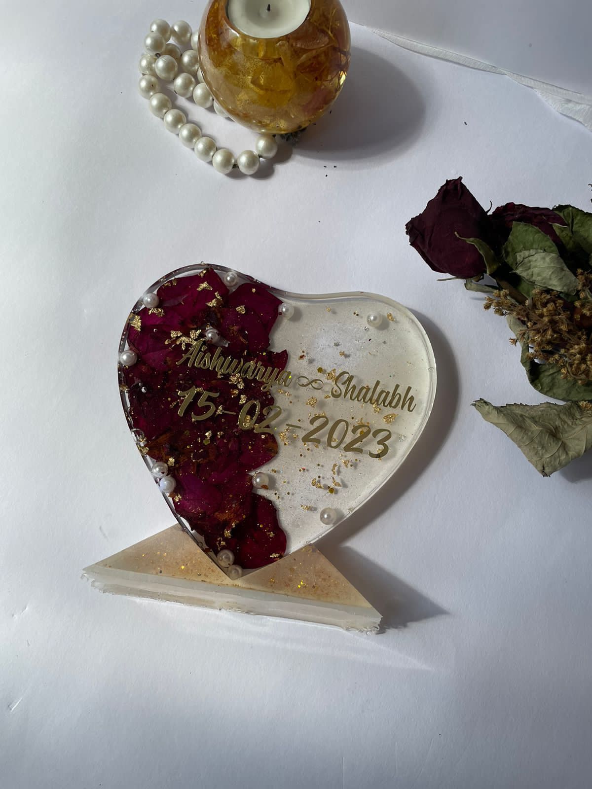 Flower Power Love Playful Resin Art with Preserved Blossoms