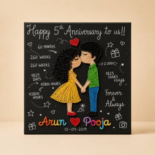Artsty Anniversary Couple String Art