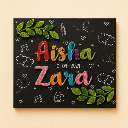Artsty Personalized Name String Art Wall Decor
