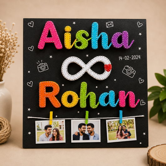 Artsty Couple String Art Photo Frame