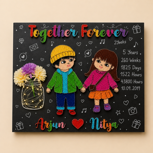 Artsty Together Forever Couple String Art