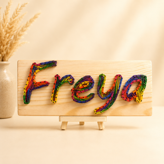 Name Mosaic Custom String Artwork of Personal Significance