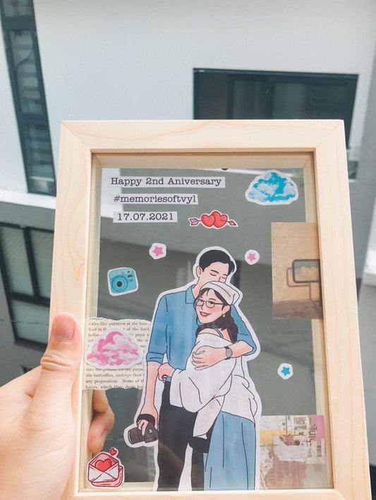 Artistry in Focus Handcrafted Cutout illustration Frame