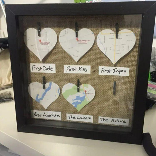 Forever Marked: Love Location Date Frame