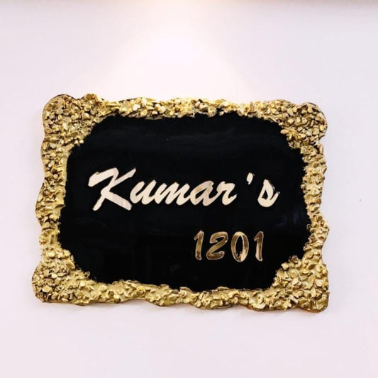 Resin Crystal Clear Name Plate