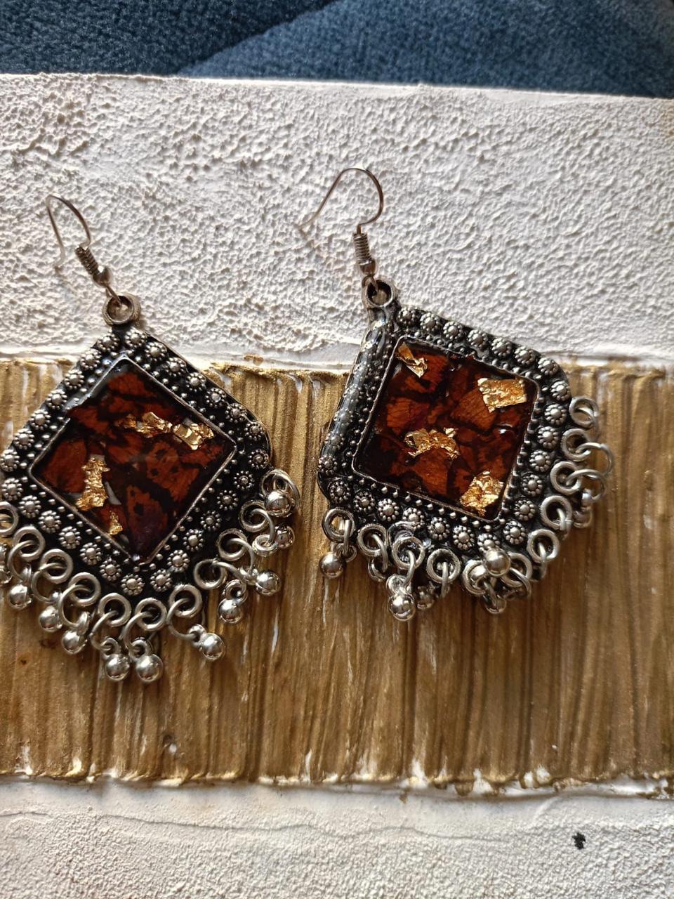 Resin Radiance: Handcrafted Earrings