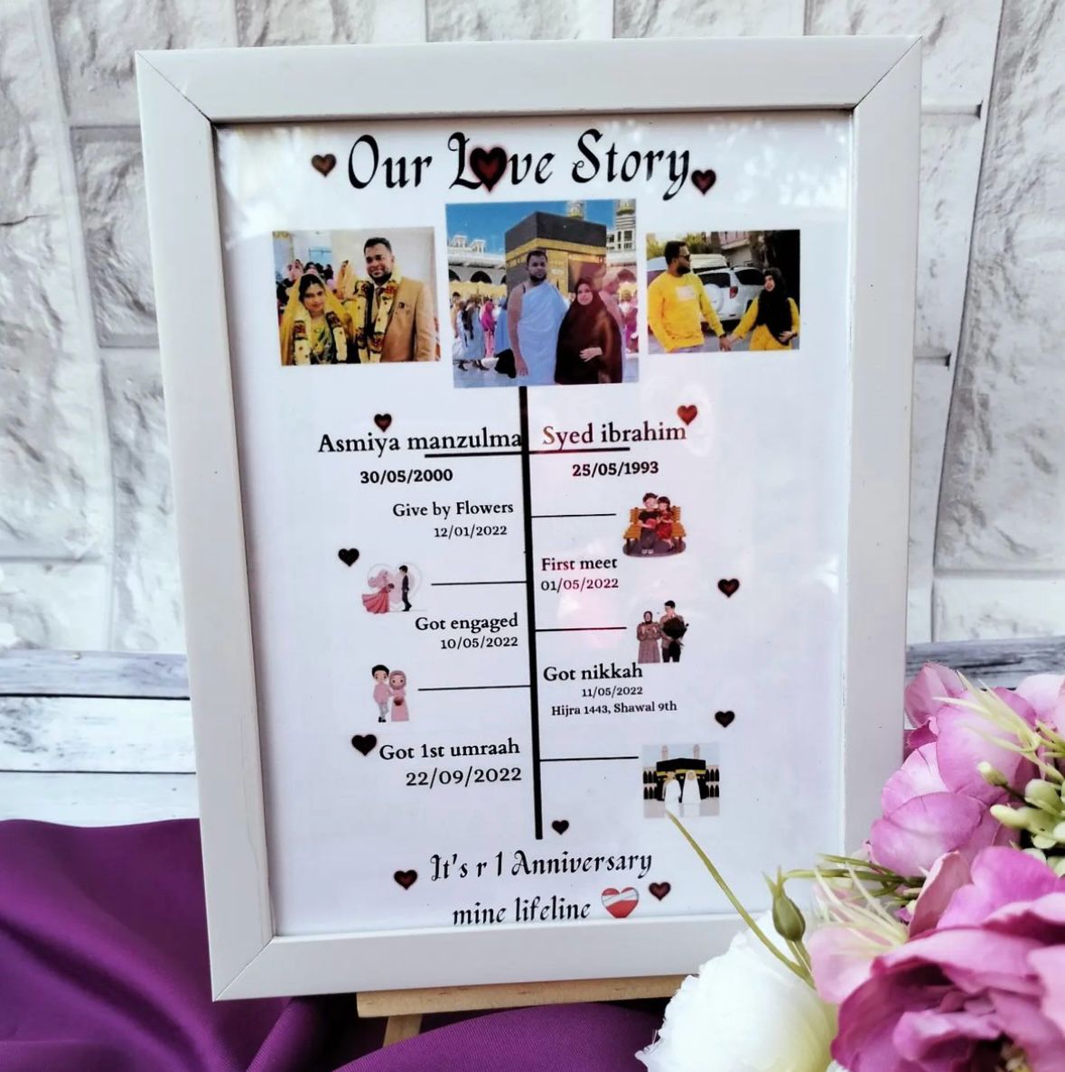Our Love Story Photo Frame