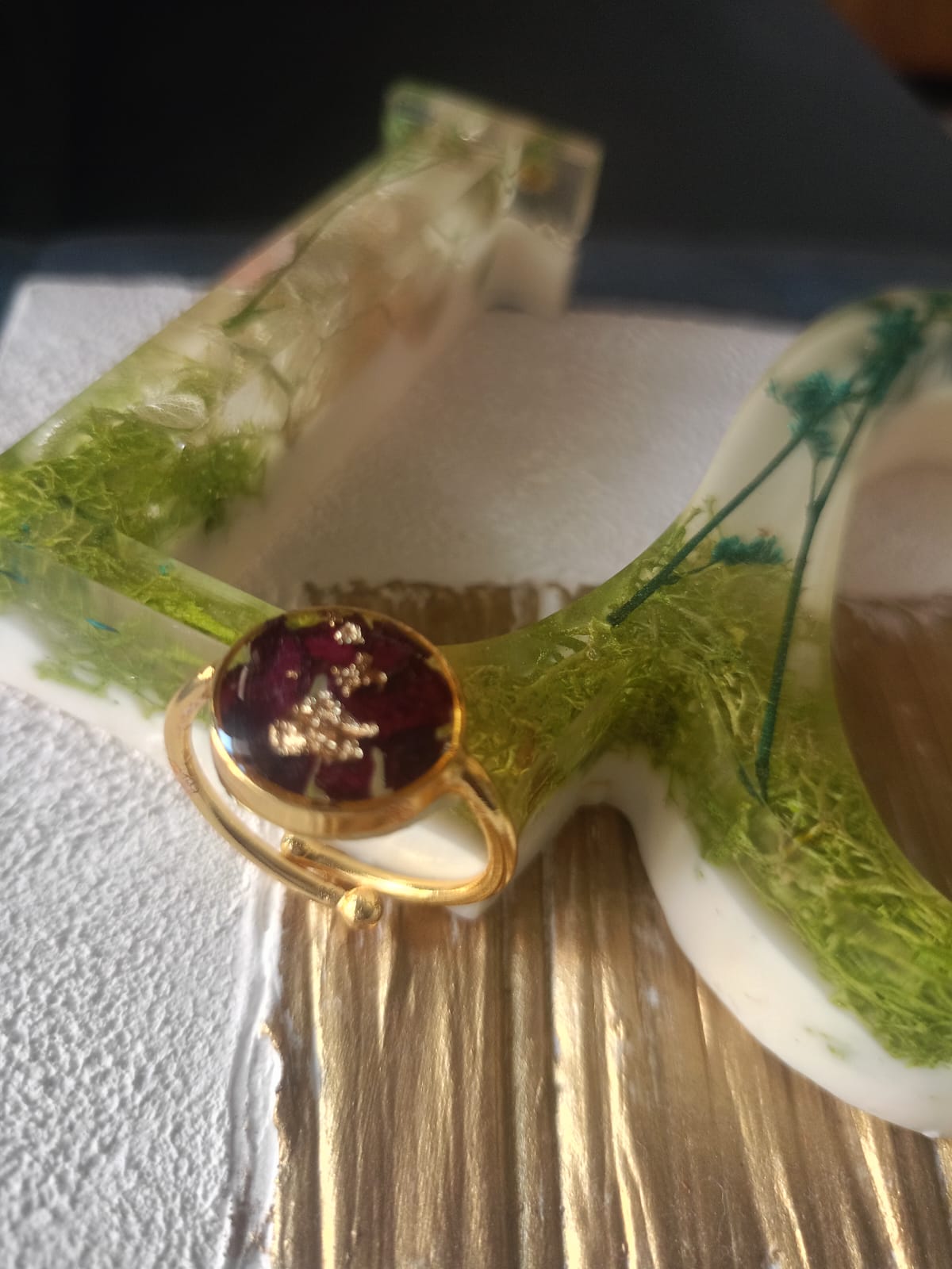 Resin Flower Preservation Rings