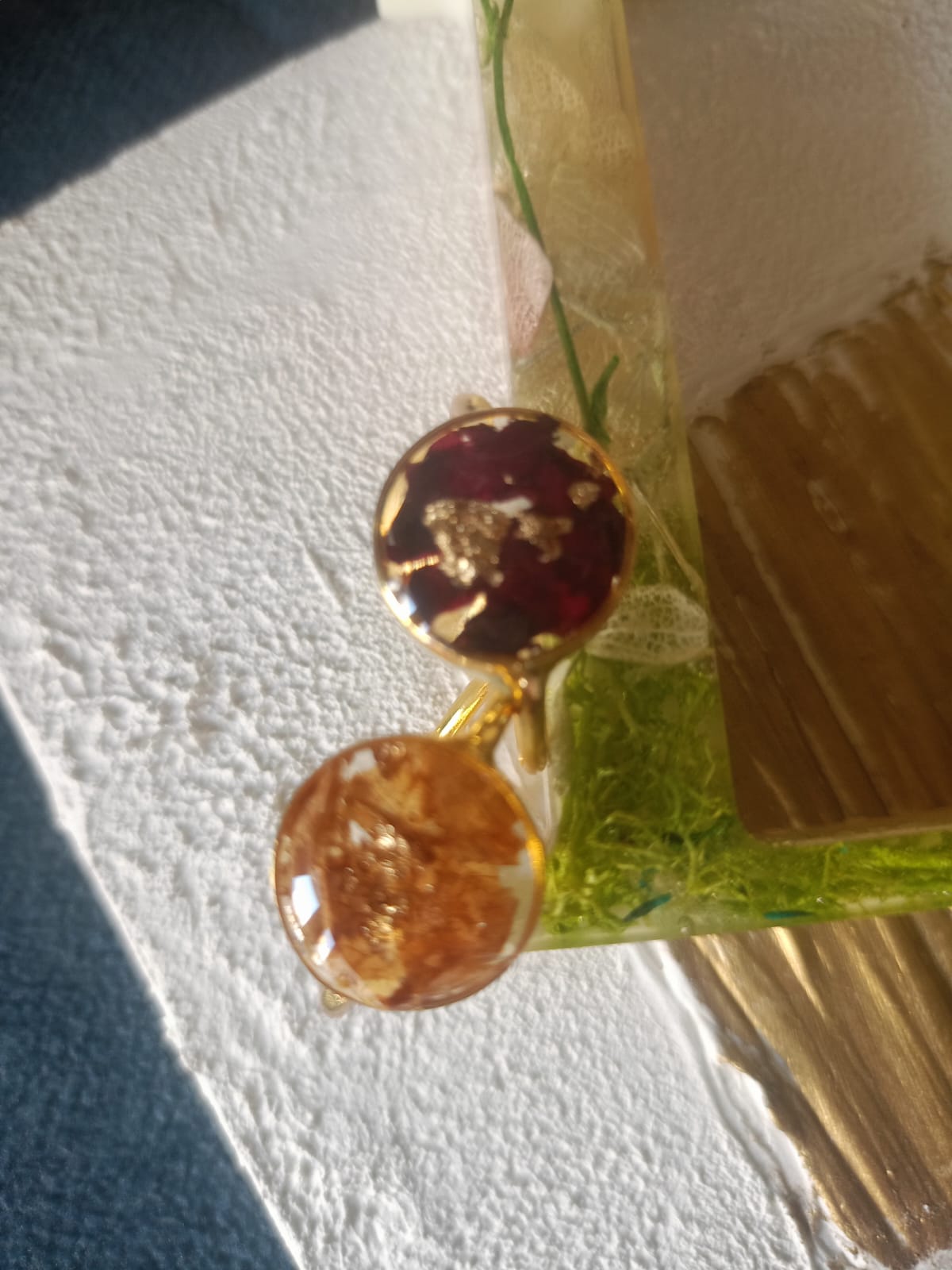 Resin Flower Preservation Rings