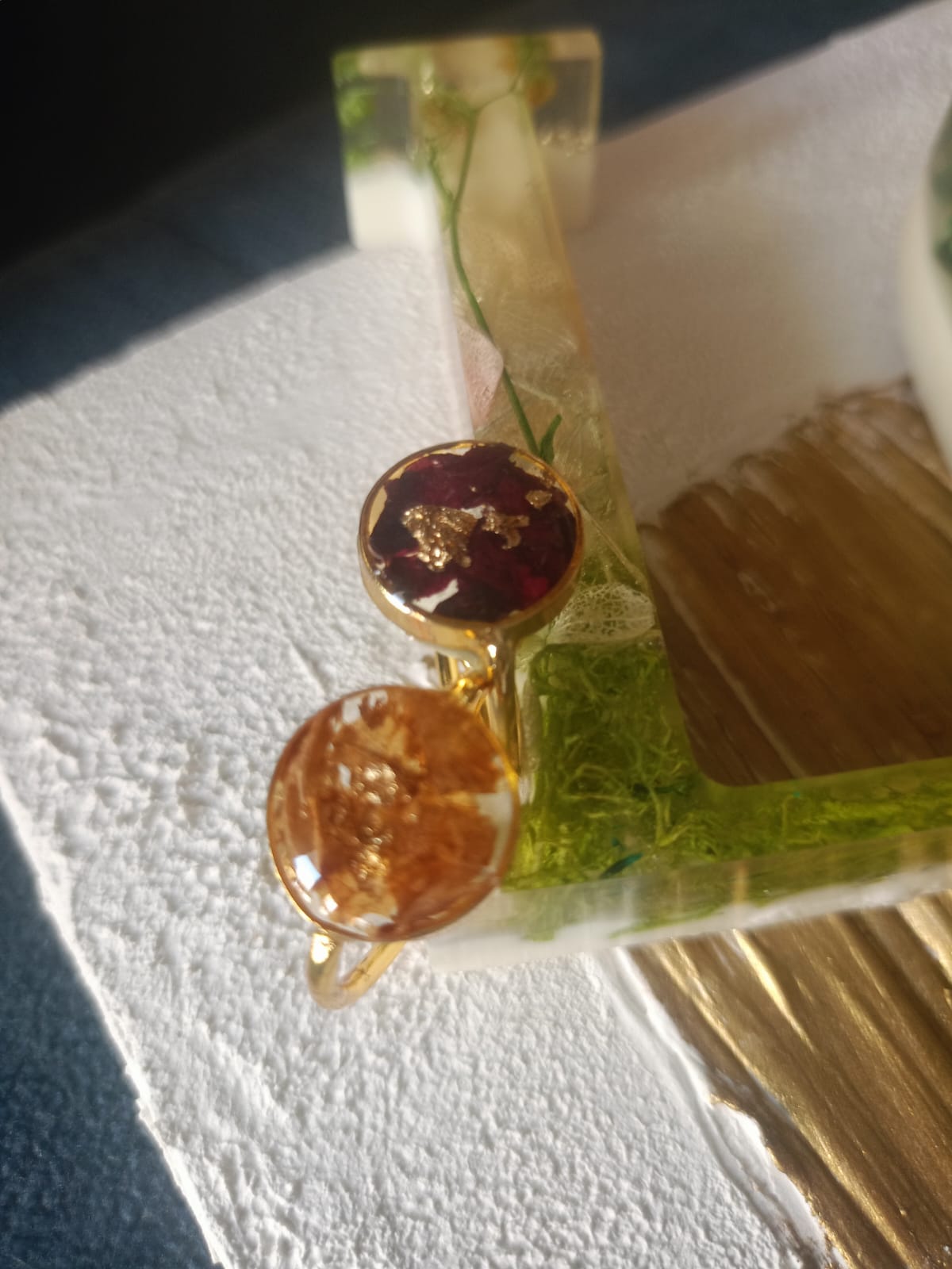 Resin Flower Preservation Rings