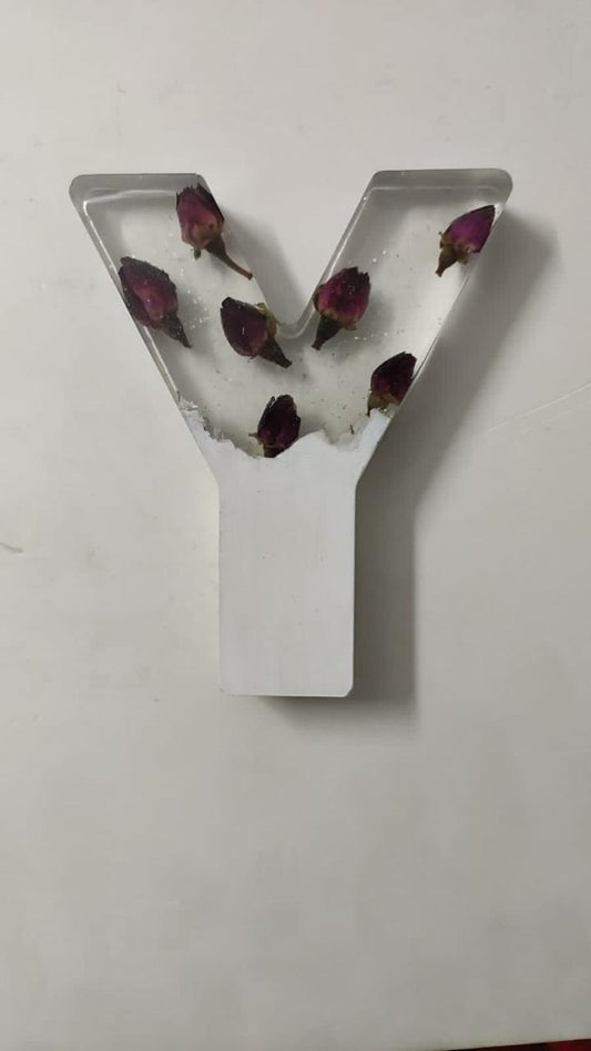 Resin Reverie: Handcrafted Letter ( Random Design)