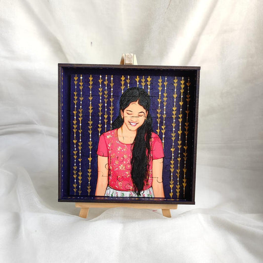 Solo Delights: Immersive 6*6 Inch Hand-Painted Puzzle for One